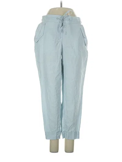 Pre-owned Talbots Linen Pants In Blue