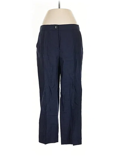 Talbots Linen Pants In Blue