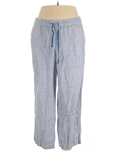 Pre-owned Talbots Linen Pants In Blue