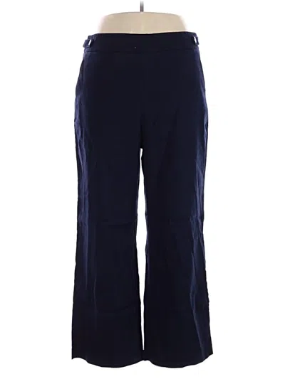 Pre-owned Talbots Linen Pants In Blue