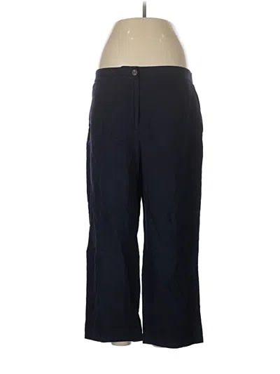 Pre-owned Talbots Linen Pants In Blue