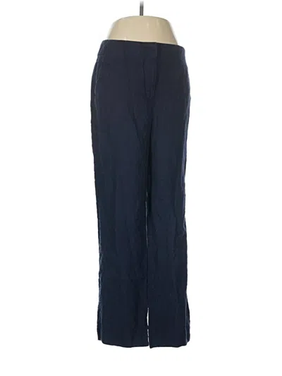 Pre-owned Talbots Linen Pants In Blue