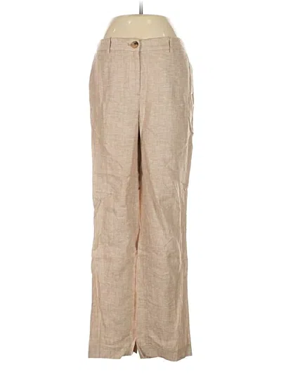 Pre-owned Talbots Linen Pants In Brown