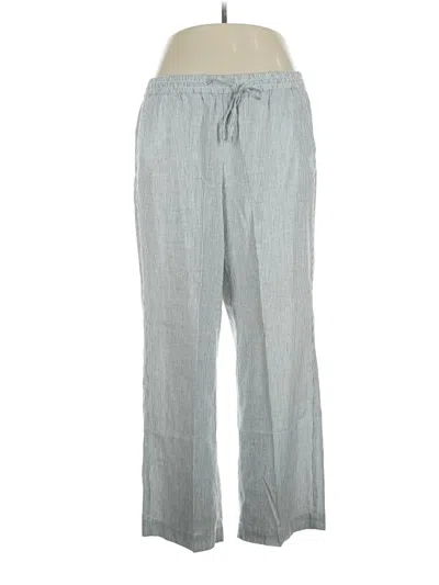 Pre-owned Talbots Linen Pants In Gray
