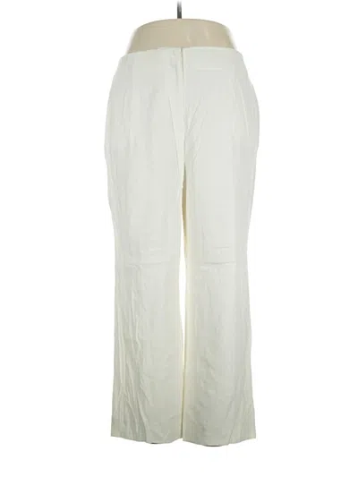 Pre-owned Talbots Linen Pants In Ivory