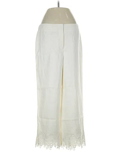 Pre-owned Talbots Linen Pants In Ivory