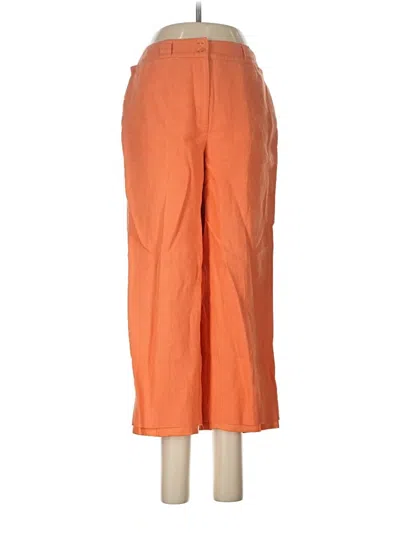 Pre-owned Talbots Linen Pants In Orange