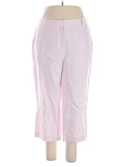 Pre-owned Talbots Linen Pants In Pink