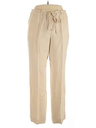 Pre-owned Talbots Linen Pants In Tan