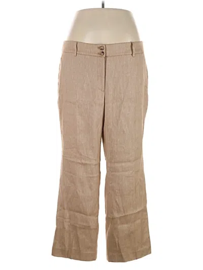 Talbots Linen Pants In Tan