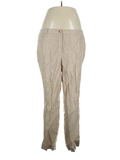 Pre-owned Talbots Linen Pants In Tan