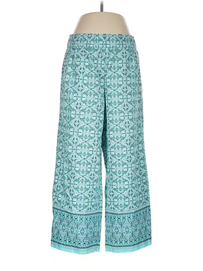 Pre-owned Talbots Linen Pants In Teal