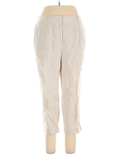 Pre-owned Talbots Linen Pants In White