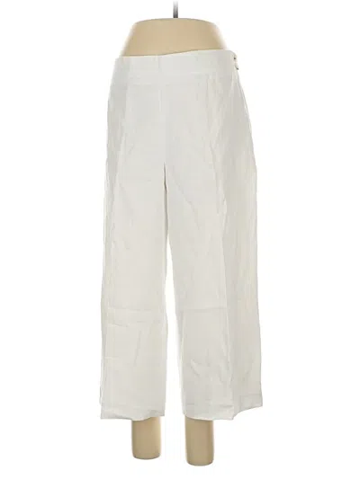 Pre-owned Talbots Linen Pants In White