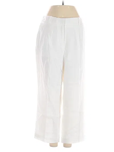 Pre-owned Talbots Linen Pants In White