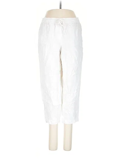 Pre-owned Talbots Linen Pants In White