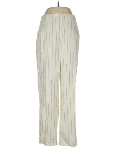 Pre-owned Talbots Linen Pants In White