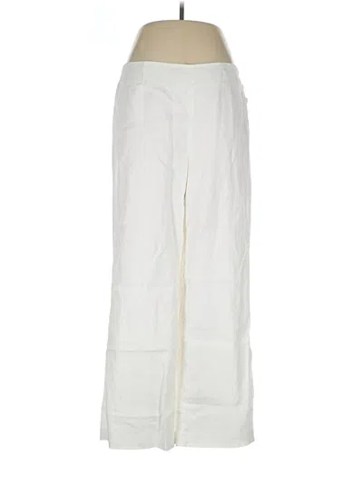 Pre-owned Talbots Linen Pants In White