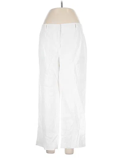 Pre-owned Talbots Linen Pants In White