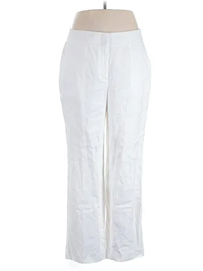 Pre-owned Talbots Linen Pants In White
