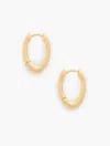 Talbots Link Hoop Earrings - Gold - 001  In Gold
