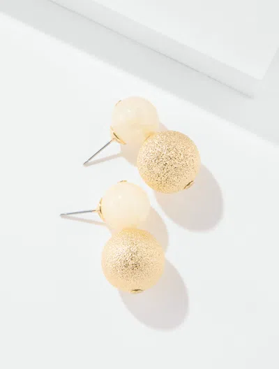Talbots Lollipop Ivory Bead Drop Earrings - Ivory/gold - 001  In Ivory,gold