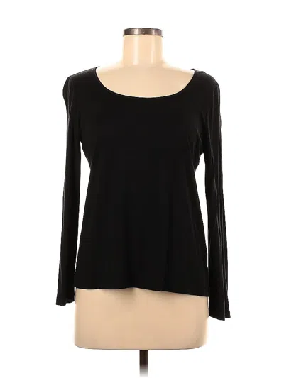 Pre-owned Talbots Long Sleeve Blouse In Black