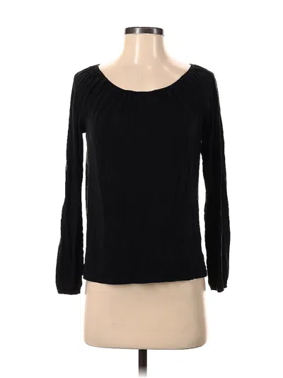 Pre-owned Talbots Long Sleeve Blouse In Black