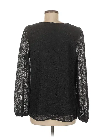 Pre-owned Talbots Long Sleeve Blouse In Black