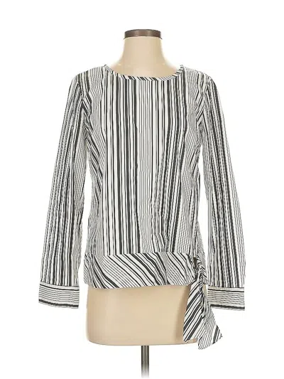 Pre-owned Talbots Long Sleeve Blouse In Black