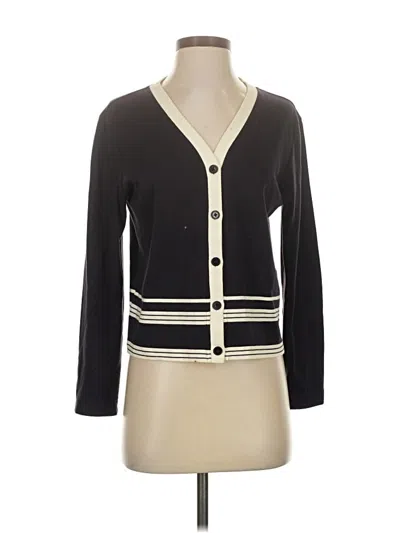 Pre-owned Talbots Long Sleeve Blouse In Black