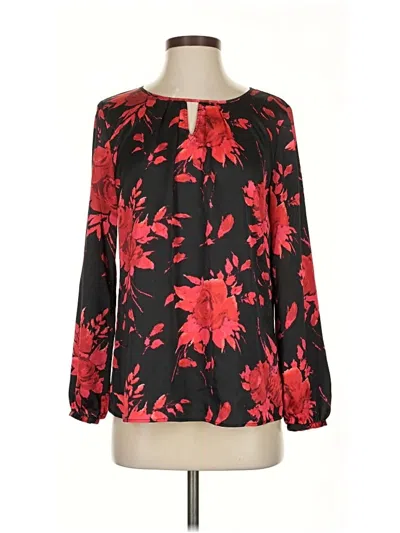 Pre-owned Talbots Long Sleeve Blouse In Black