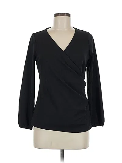 Pre-owned Talbots Long Sleeve Blouse In Black