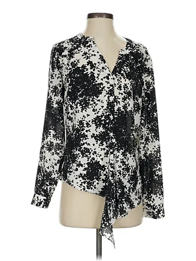 Pre-owned Talbots Long Sleeve Blouse In Black