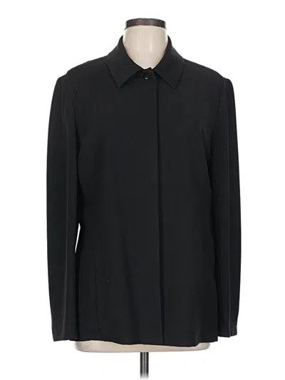 Pre-owned Talbots Long Sleeve Blouse In Black