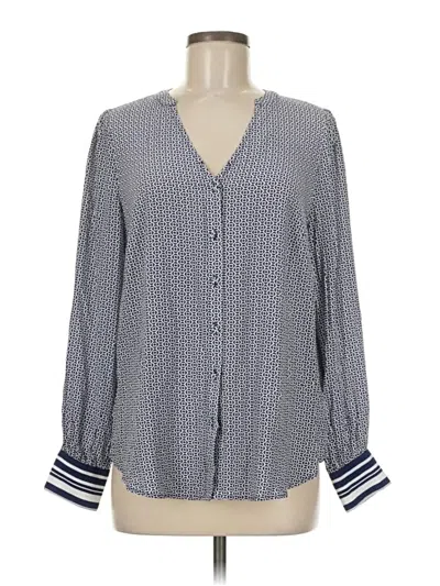 Pre-owned Talbots Long Sleeve Blouse In Black