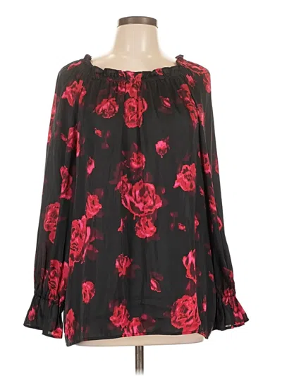 Pre-owned Talbots Long Sleeve Blouse In Black