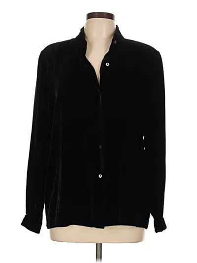 Pre-owned Talbots Long Sleeve Blouse In Black
