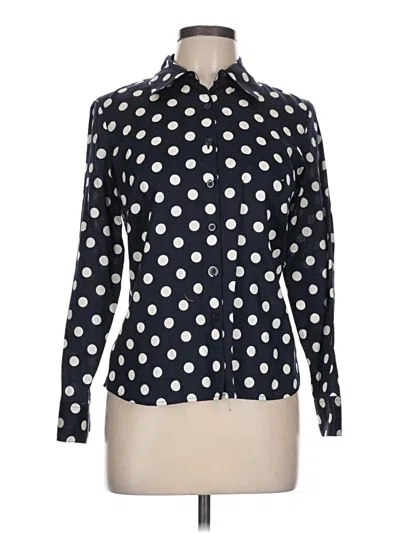 Pre-owned Talbots Long Sleeve Blouse In Black