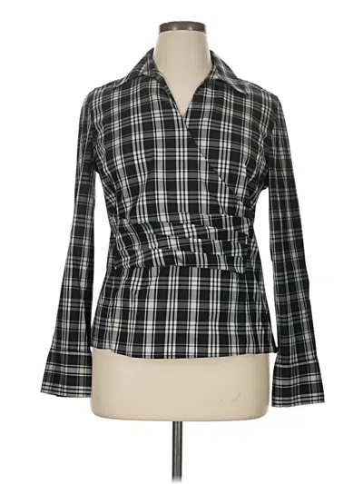 Pre-owned Talbots Long Sleeve Blouse In Black