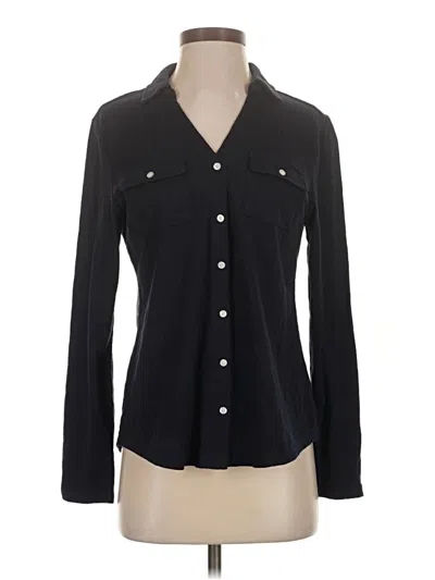 Pre-owned Talbots Long Sleeve Blouse In Black