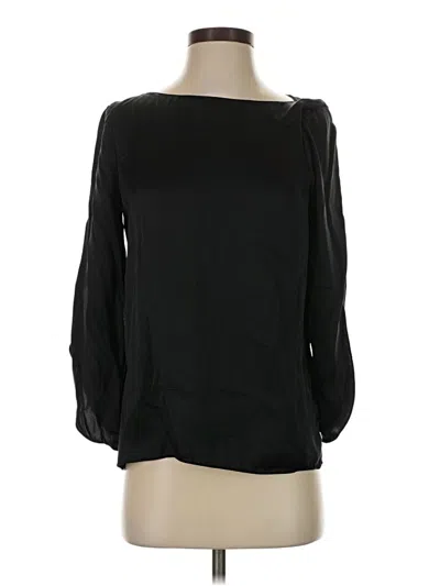 Pre-owned Talbots Long Sleeve Blouse In Black