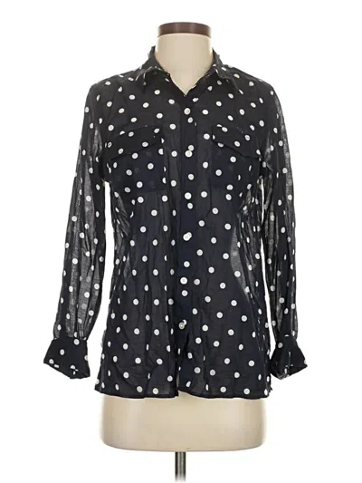 Pre-owned Talbots Long Sleeve Blouse In Black