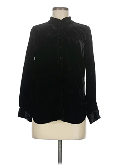Pre-owned Talbots Long Sleeve Blouse In Black