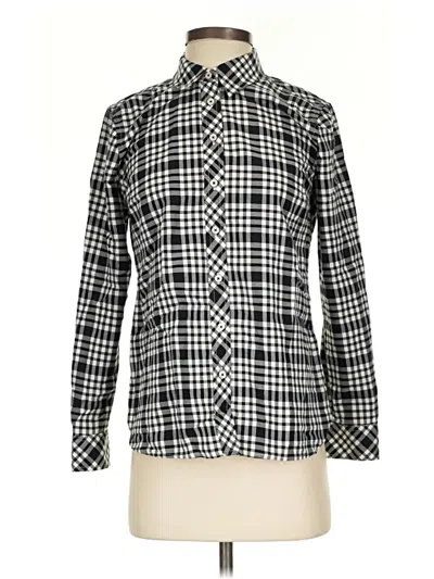 Pre-owned Talbots Long Sleeve Blouse In Black