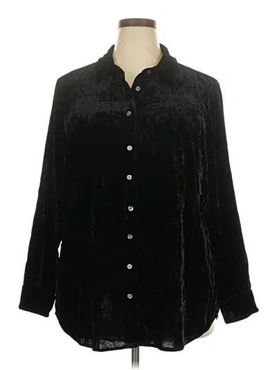 Pre-owned Talbots Long Sleeve Blouse In Black