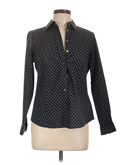 Pre-owned Talbots Long Sleeve Blouse In Black