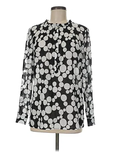 Pre-owned Talbots Long Sleeve Blouse In Black
