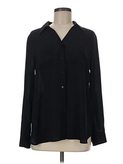 Pre-owned Talbots Long Sleeve Blouse In Black