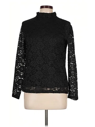 Pre-owned Talbots Long Sleeve Blouse In Black